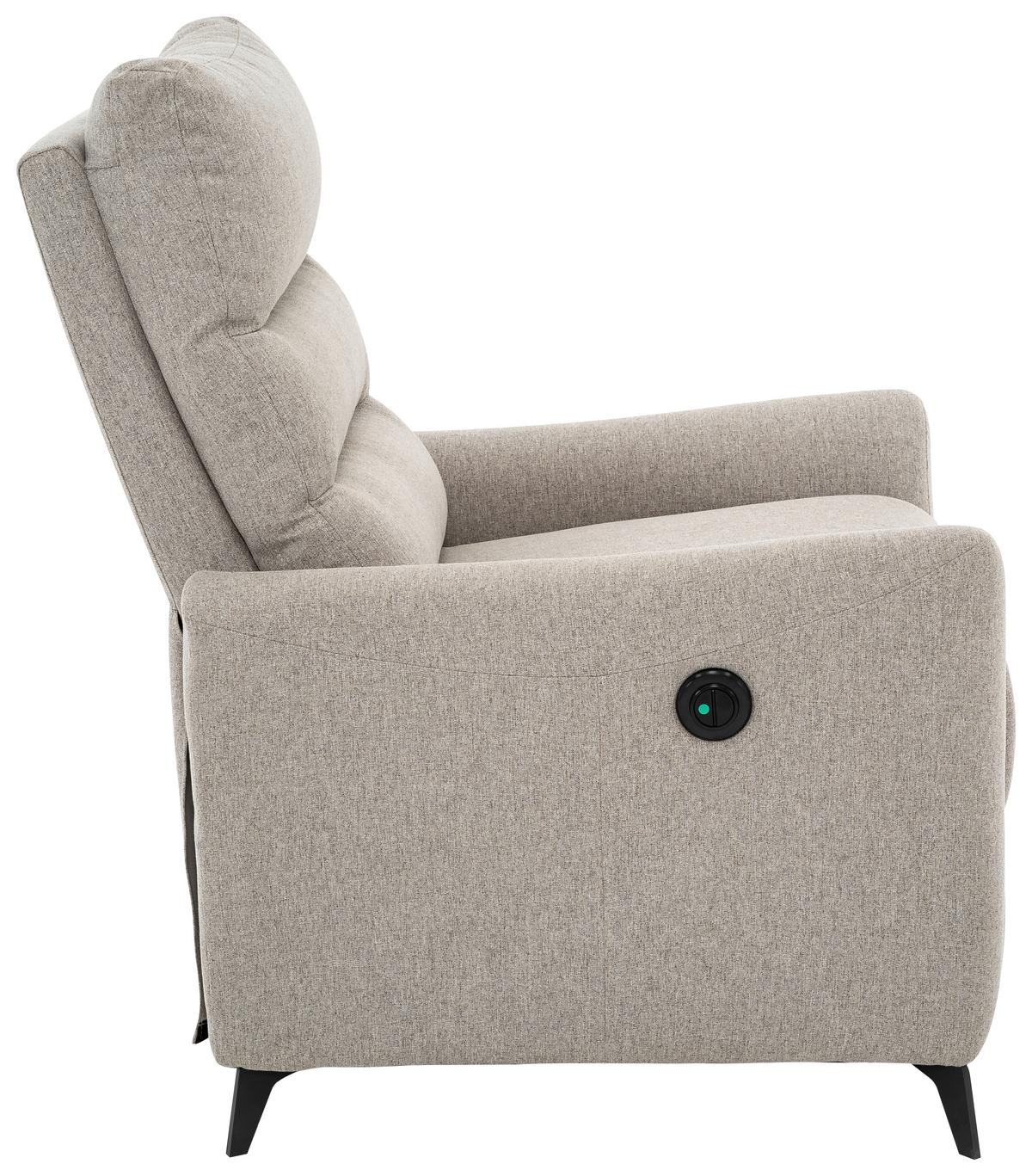 Relaxsessel Solace Grau/schwarz B: 72 Cm - Schwarz/Grau, Design, Textil/Metall (72/100/89cm) - Livetastic