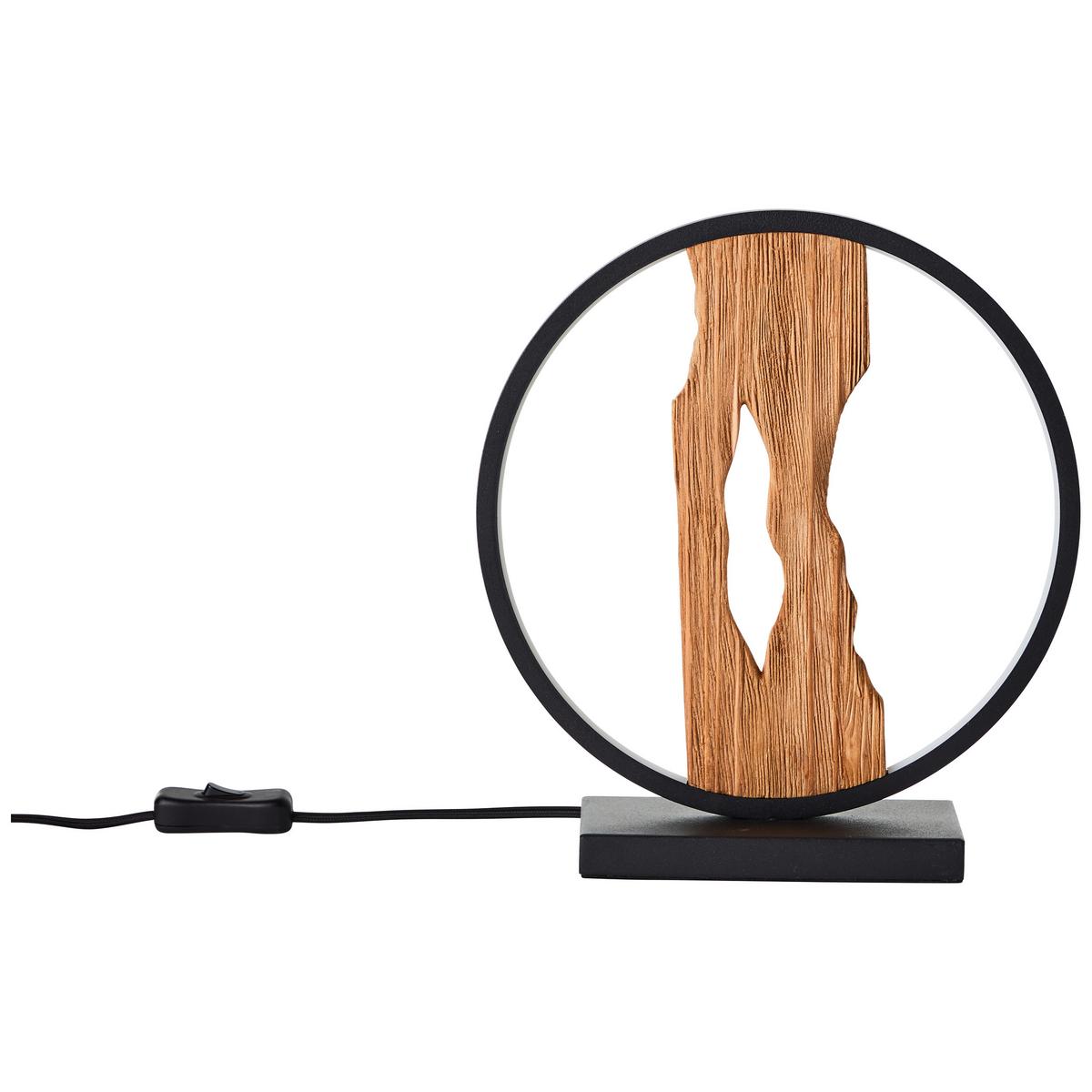 LED-Tischleuchte G94705/76 Chaumont - Schwarz, Natur, Holz/Metall (27,8/8,5/25,8cm) - Brilliant