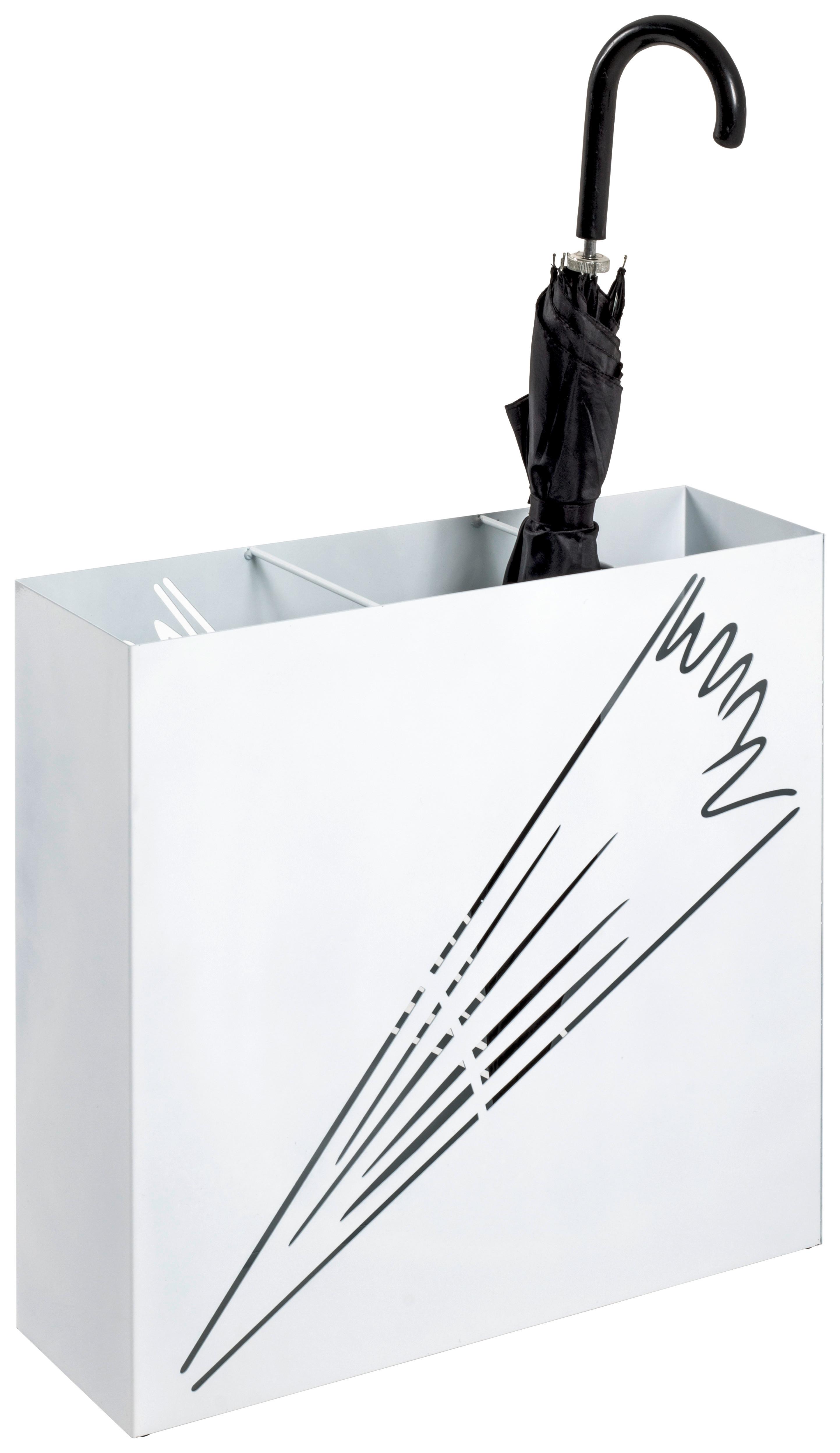 Esernyőtartó Klaus - fehér, Modern, fém (50/48/16cm)