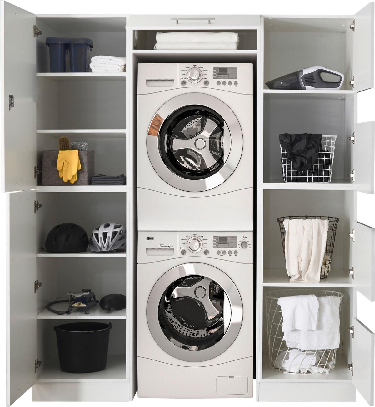 Hauswirtschaftsraum Clara - Weiß, KONVENTIONELL, Holzwerkstoff (167,4/200/67,6cm) - Respekta