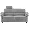 3-Sitzer-Sofa Cavoli, Grau L B: 192 cm - Schwarz/Grau, MODERN, Textil (192/90/89cm) - Livetastic