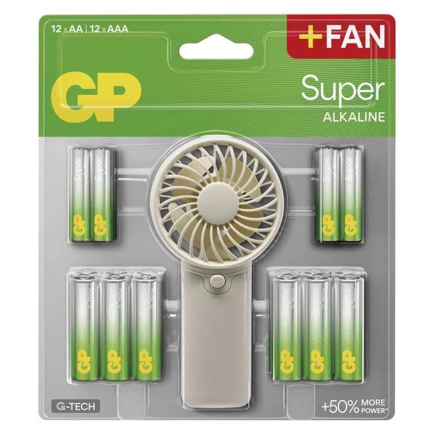 Kézi Ventilátor Tölthető Elemekkel - fehér, Basics, műanyag/fém (6/4/12,5cm) - Best Price