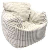 Sedací vak VALLVIK, biely menčester TILIA - biela, Design, textil (90/85/100cm)