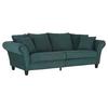 Bigsofa Lamour B: 270 cm Grün - Dunkelbraun/Grün, KONVENTIONELL, Holz/Textil (270/80cm) - Livetastic