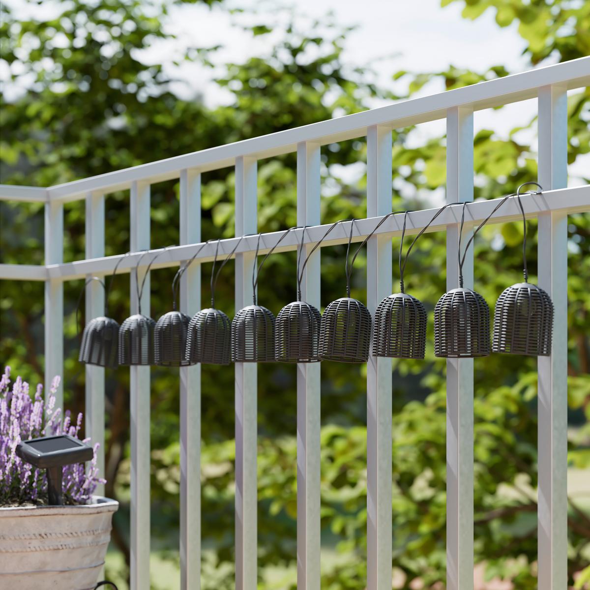 SOLÁRNÍ SVÍTIDLO SPOT - černá, Moderní, plast (420/5,5/6,8cm) - Bessagi Garden