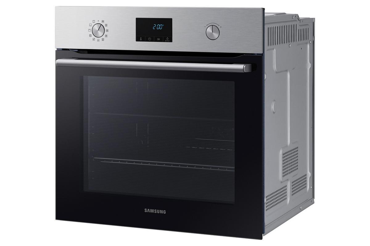Einbaubackofen Nv68a1170bs/Ol - Silberfarben/Schwarz, Design, Glas/Metall (59,5/59,5/57cm) - Samsung