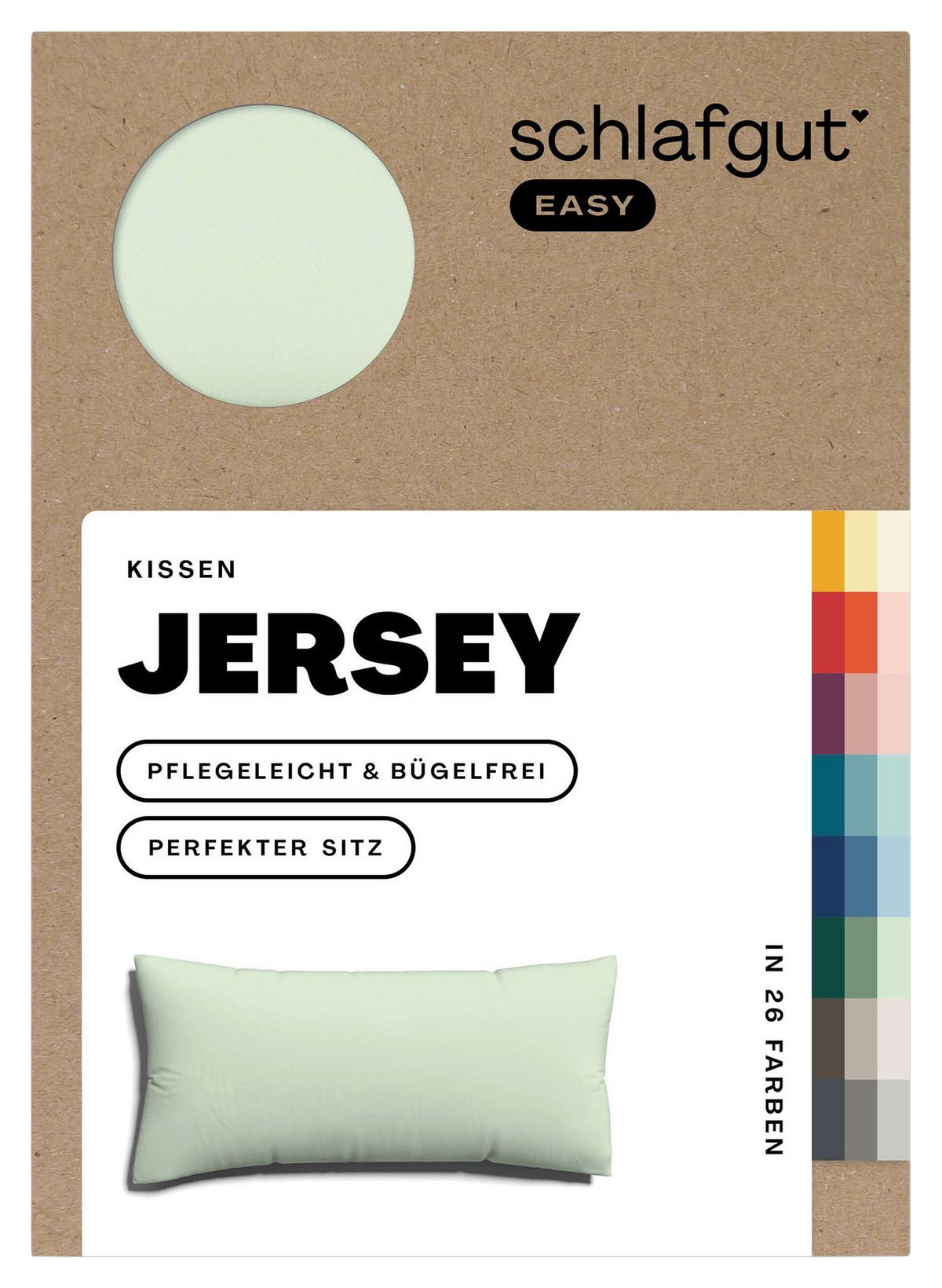 Kopfpolsterbezug Easy Jersey - Hellgrün, Basics, Textil (40/80cm) - Schlafgut