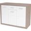 Komoda Sideboard Cancan 1 - barva stříbrného dubu, Moderní, dřevěný materiál (132/90/35cm)