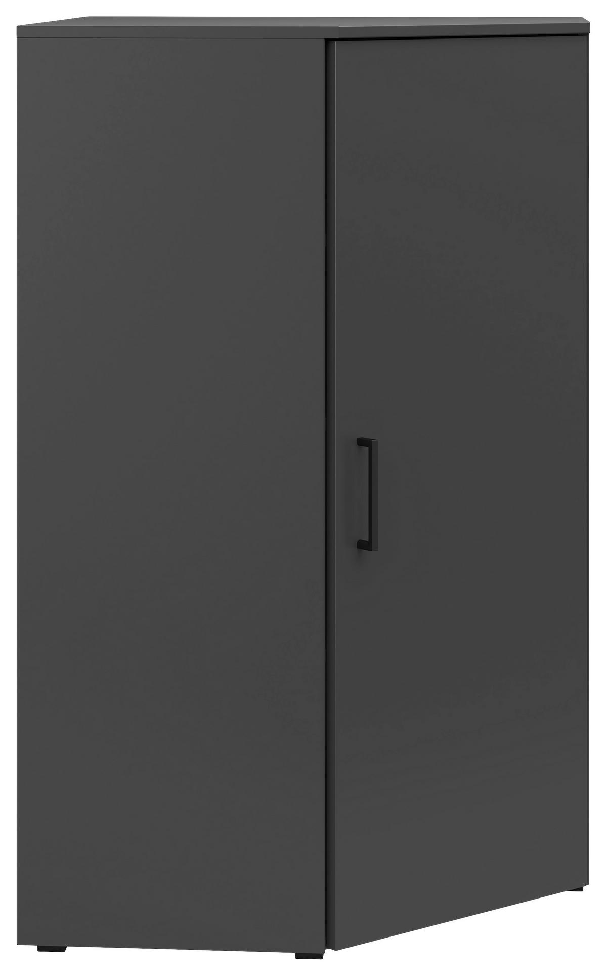 ROHOVÁ KOMODA MULTISTAURAUM š: 71,5cm - čierna/grafitová, Modern, kompozitné drevo/plast (71,5/71,5cm)