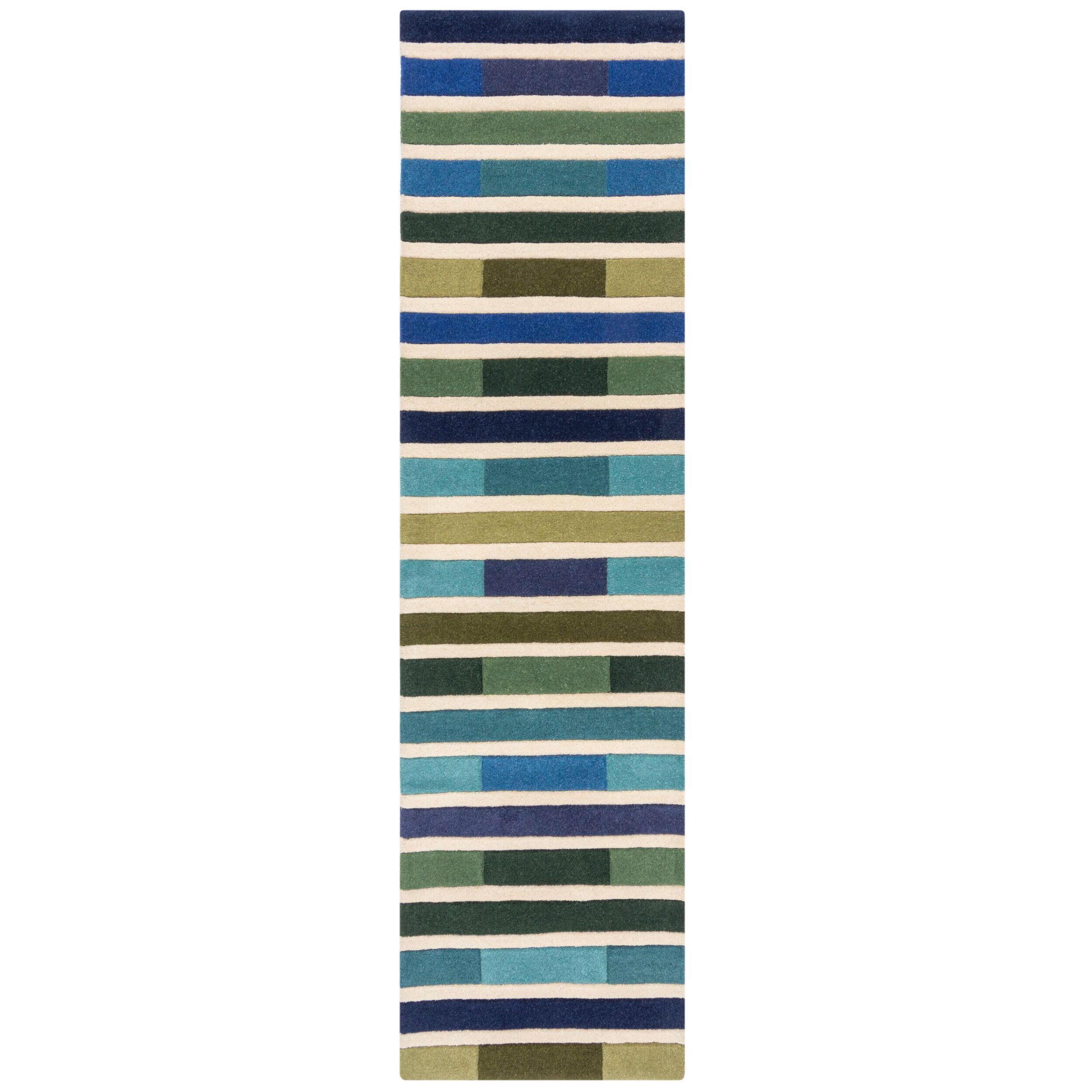 Wollteppich 503119373465 - Grün, Basics, Textil (60/230cm)