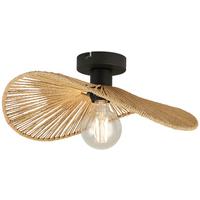 STROPNÍ SVÍTIDLO BLI - černá, Moderní, kov/papír (38/15cm) - Mömax