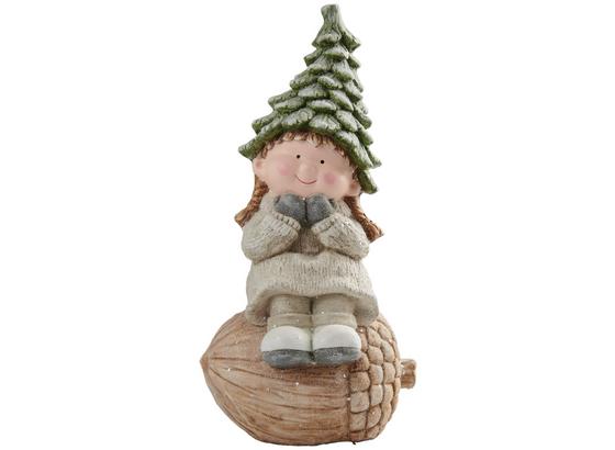 Dekofigur Kind Bartolo & Bea - Beige/Braun, KONVENTIONELL, Kunststoff (23/50cm) - Ombra Dekofigur Kind Bartolo & Bea - Beige/Braun, KONVENTIONELL, Kunststoff (23/50cm) - Ombra