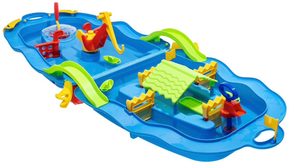 WASSERBAHN ARIAN - Blau/Hellgrün, KONVENTIONELL, Kunststoff (51/21,5/66,5cm) - BUNINO