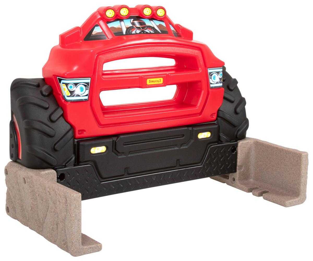 Bett-kopfteil Monster Truck B: 105,1 Cm Kunststoff - Rot/Multicolor, Basics, Kunststoff/Metall (105,1/104,1/20,3cm)