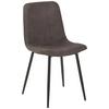 Stuhl Losanna - Dunkelgrau/Schwarz, MODERN, Textil/Metall (47/84/52cm) - Livetastic