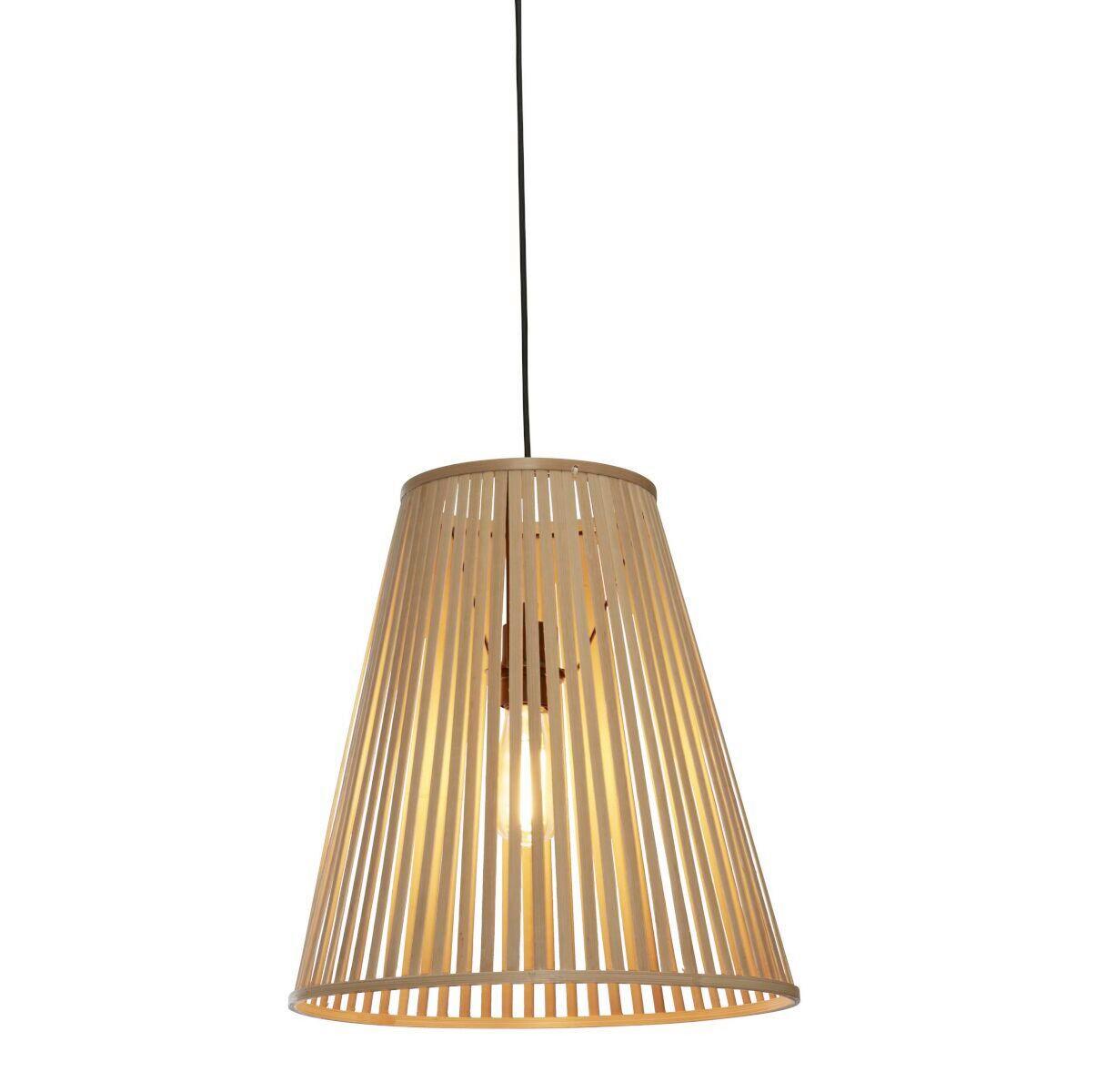 Hängeleuchte Merapi Naturfarben B: 40 Cm - Naturfarben, Trend, Holz (40/40/42cm) - Good & Mojo