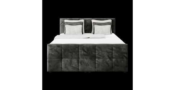 Boxspringbett mit Topper und Bettkasten 160x200 cm Medino - Anthrazit, KONVENTIONELL, Holz/Holzwerkstoff (160/200cm) - Luca Bessoni