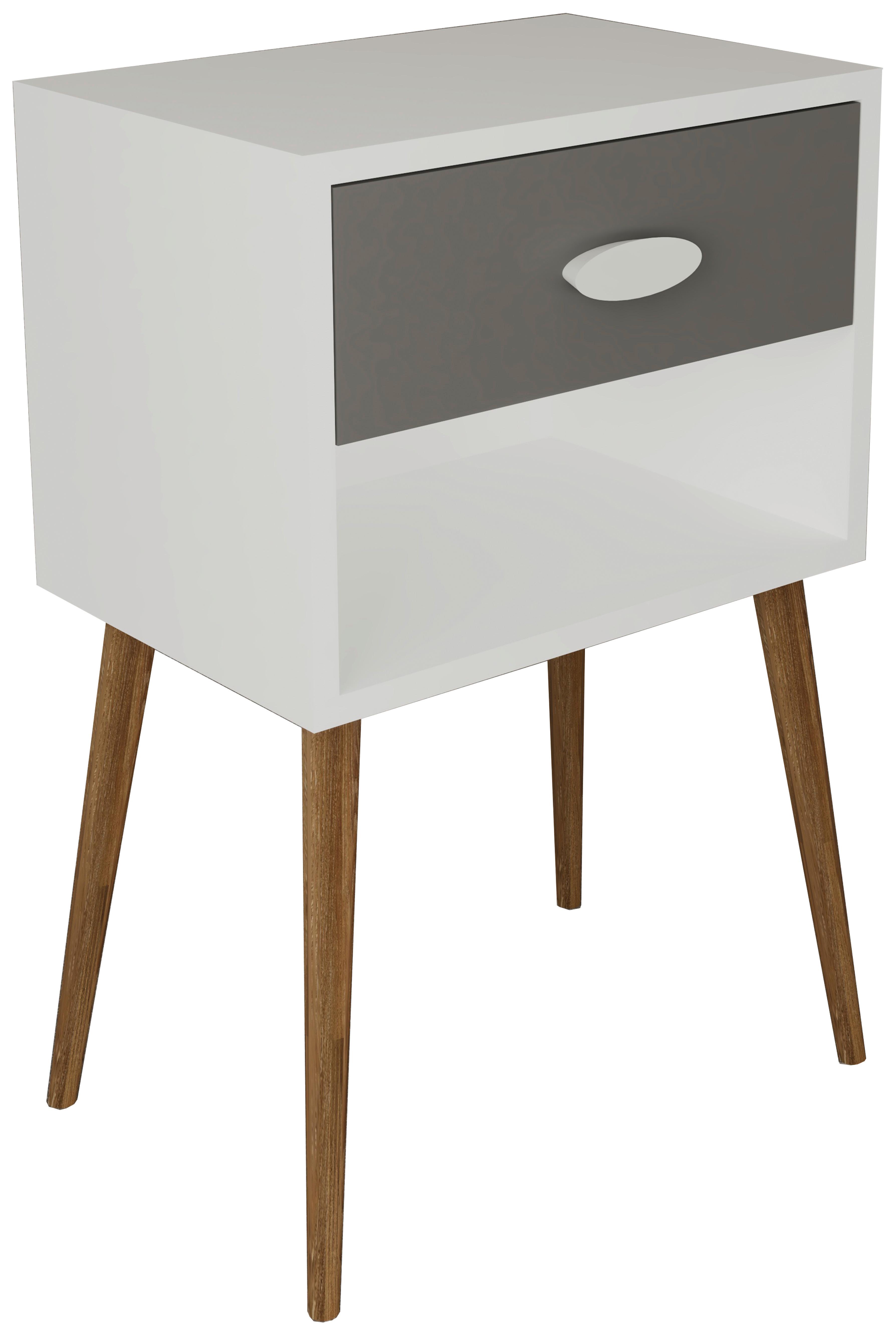 Nachtkästchen Singol Xl - Honigeiche/Anthrazit, MODERN, Holzwerkstoff (45/70/30cm) - MID.YOU