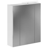 Spiegelschrank Linus Weiß Spiegelglas B:60 Cm - Weiß, MODERN, Glas/Holzwerkstoff (60/71/19cm) - MID.YOU