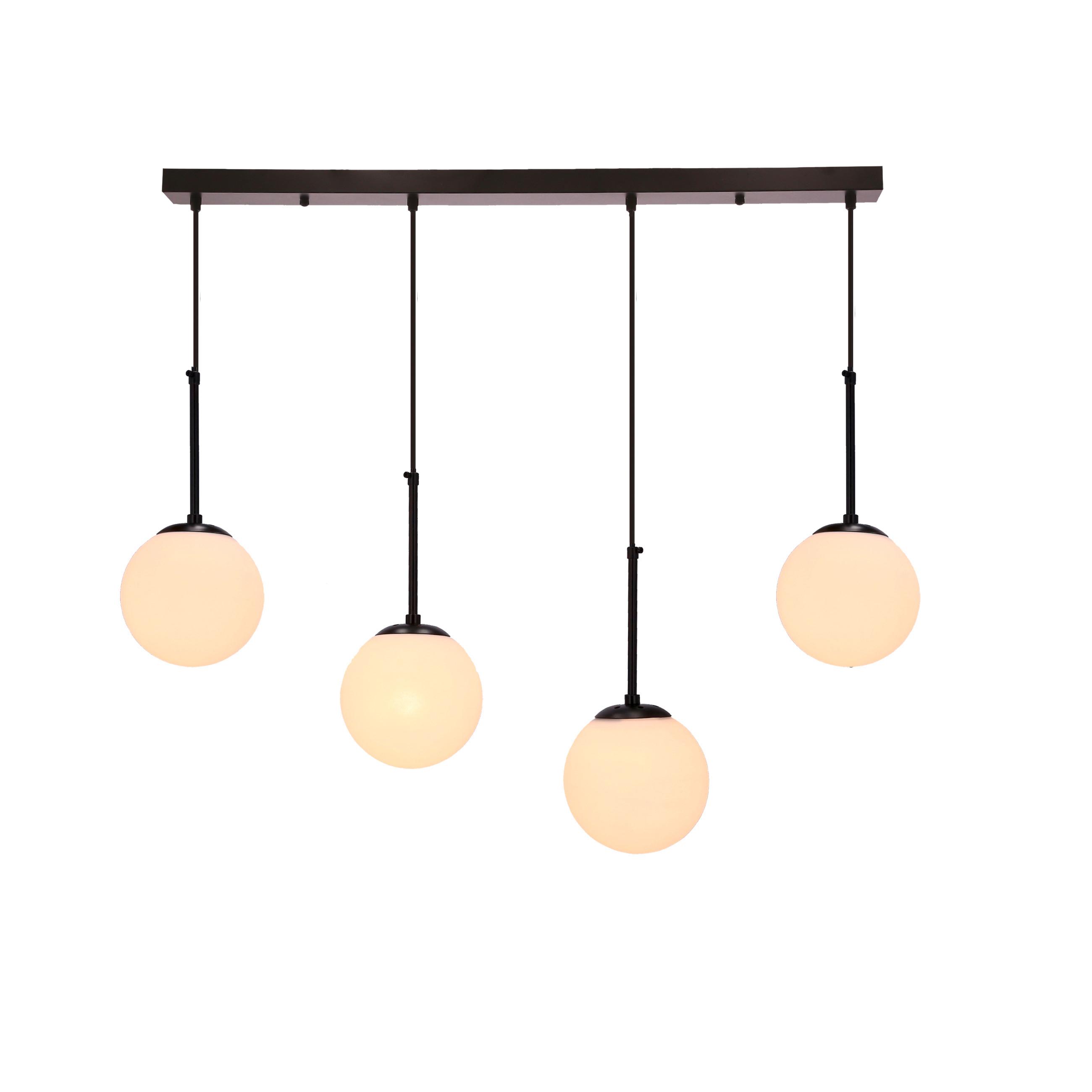 Hängeleuchte 34-09630 Pompei - Schwarz/Weiß, Basics, Metall (84/15/135cm)