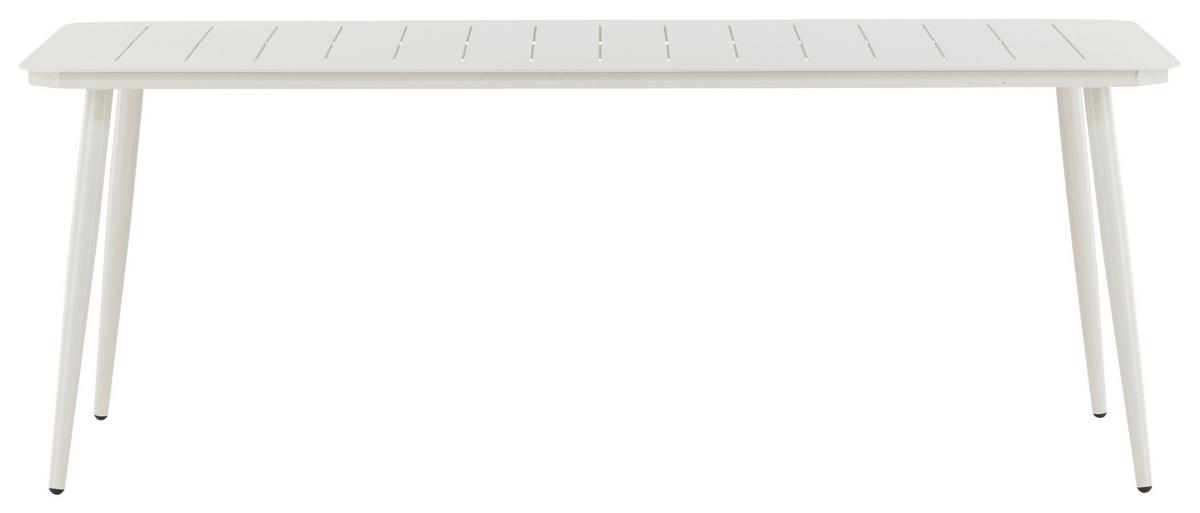 Gartentisch Lina Aluminium L 200 Cm - Beige, KONVENTIONELL, Metall (200/90/75cm) - Gardenson