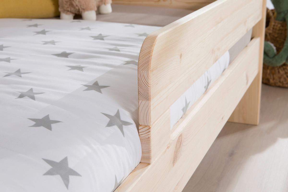 Bett Bennet Naturfarben inkl. Zubehör, 120x200 cm - Naturfarben, MODERN, Holz/Textil (120/200cm) - MID.YOU