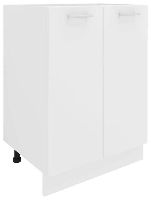 Küchenunterschrank Esilo B: 60 cm Weiß - Weiß, KONVENTIONELL, Holzwerkstoff (60/82/46cm) - MID.YOU