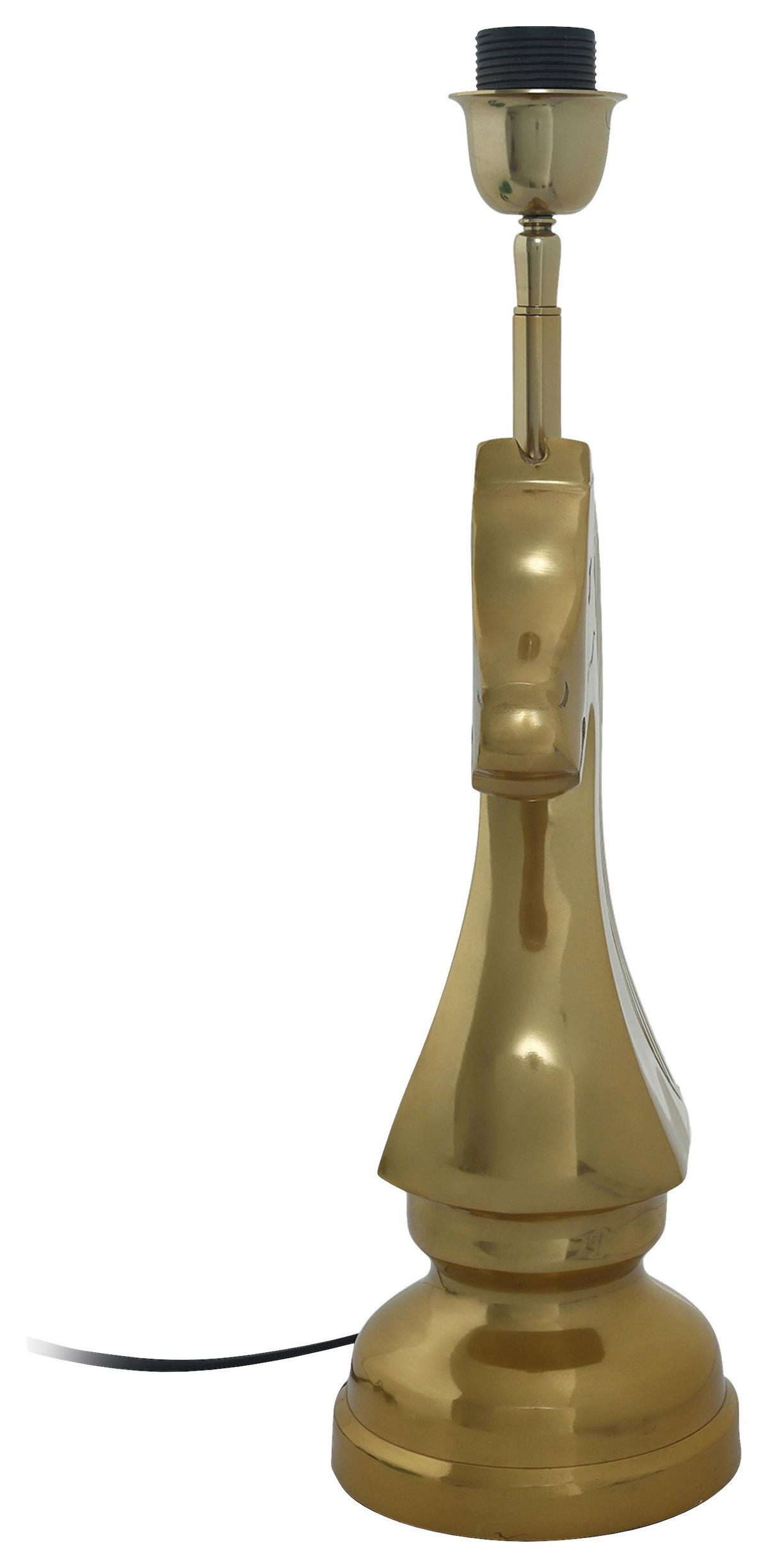 Tischleuchte Shah 100 Schwarz/goldfarben B: 14 Cm - Goldfarben/Schwarz, Basics, Textil/Metall (40/14/62cm) - Kayoom