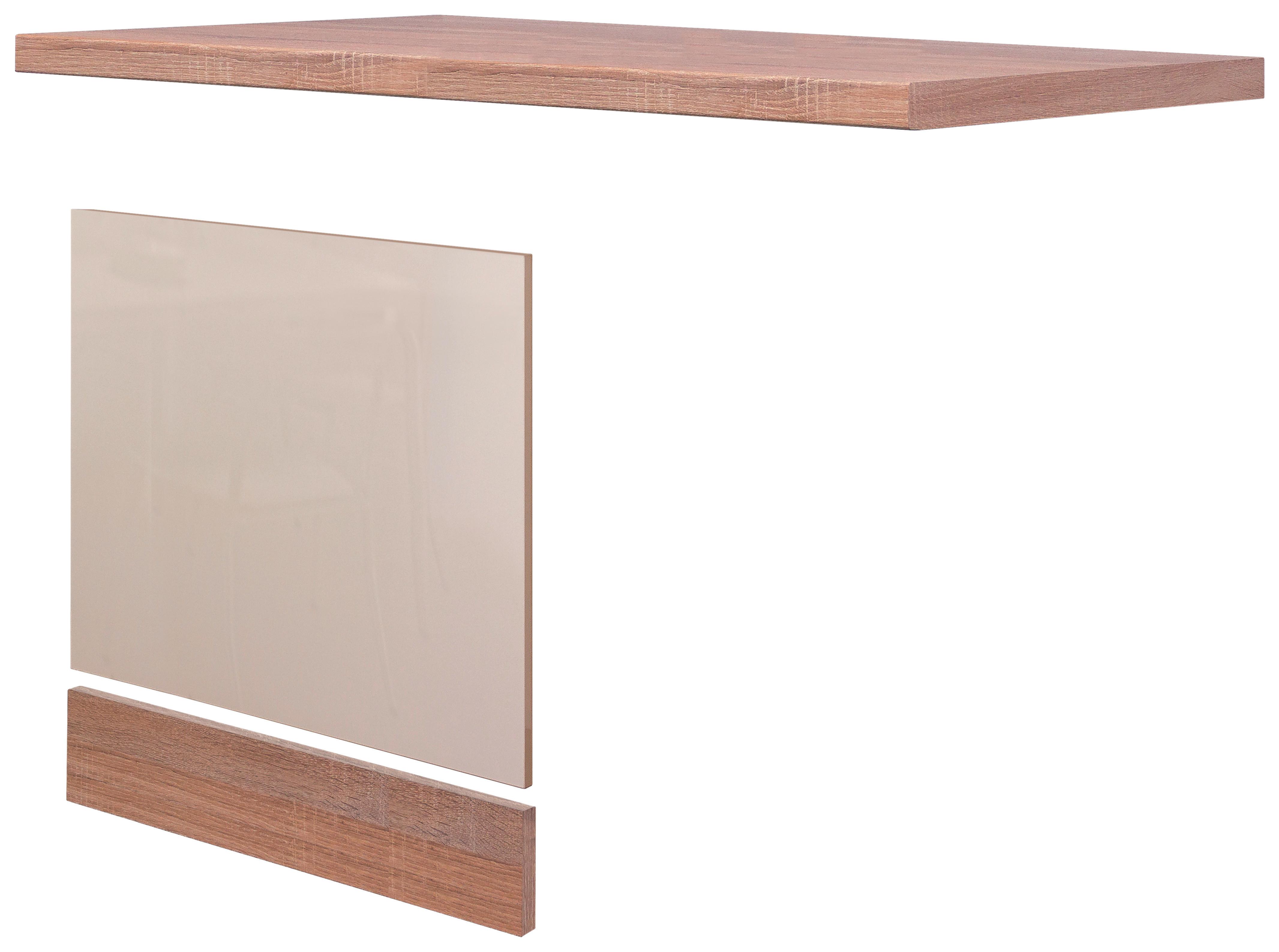 Predný kryt na umývačku riadu NEPAL GSP-PAKET (TI60) - kašmírová/dub sonoma, Modern, kompozitné drevo (110/85/60cm) - MID.YOU