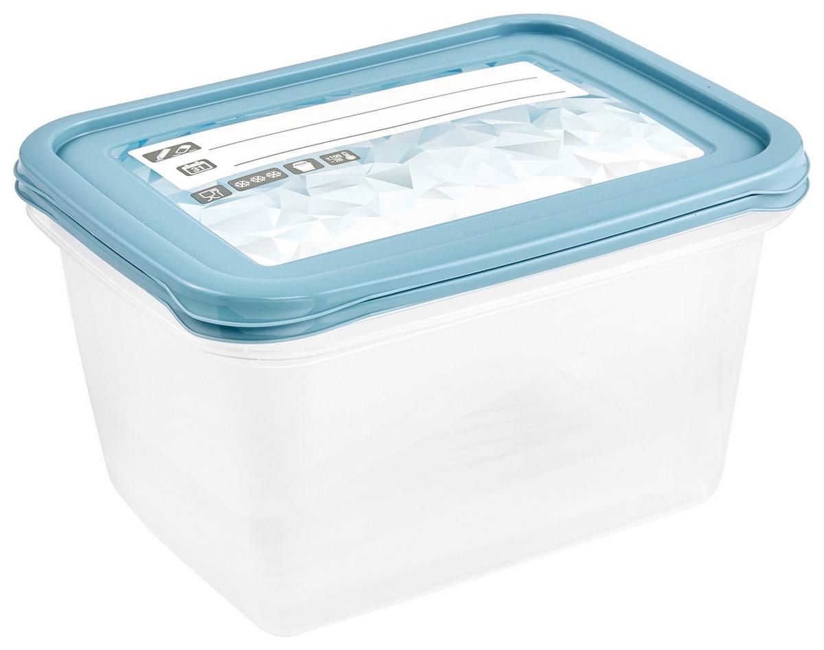 Gefrierdose 2er-Set Mia ca. 2 L Spülmaschinengeeigent - Blau/Weiß, KONVENTIONELL, Kunststoff (20,5/15,5/10,5cm)