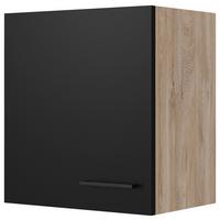 Horná kuchynská skrinka CAPRI CAPRI H 50 - čierna/farba duba, Konventionell, kov/kompozitné drevo (50/54,8/32cm) - FlexWell