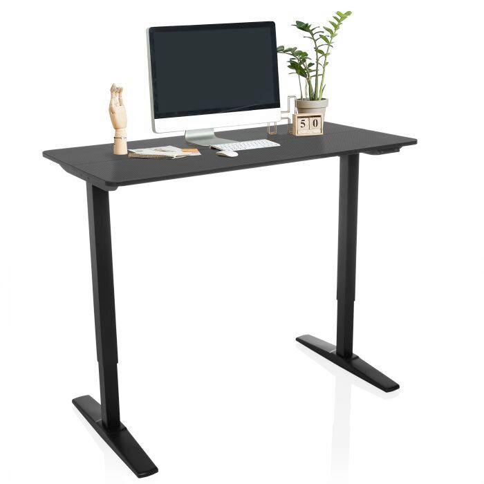 Schreibtisch Schwarz B: 120 cm - Schwarz, MODERN, Holzwerkstoff/Metall (120/60/75 - 120cm) - MID.YOU