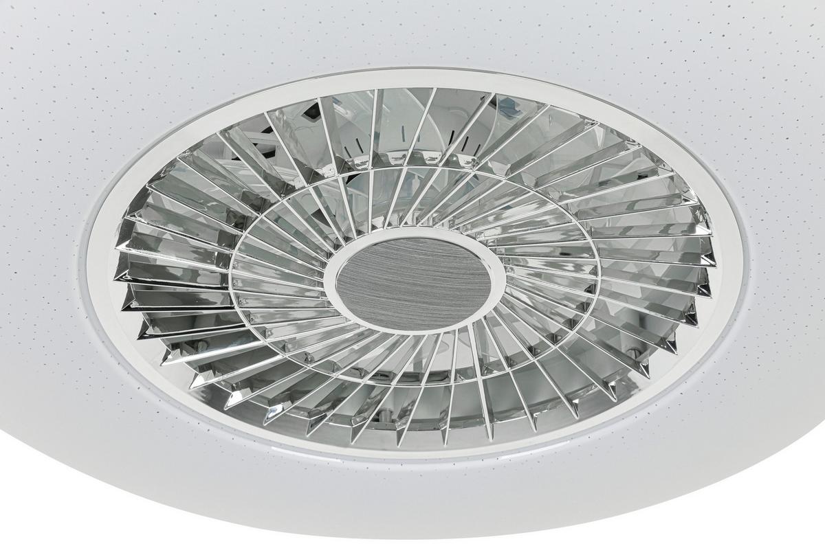 STROPNÉ LED SVIETIDLO LUFTIKU - biela/chrómová, Konventionell, kov/plast (58/14,5cm) - Premium Living