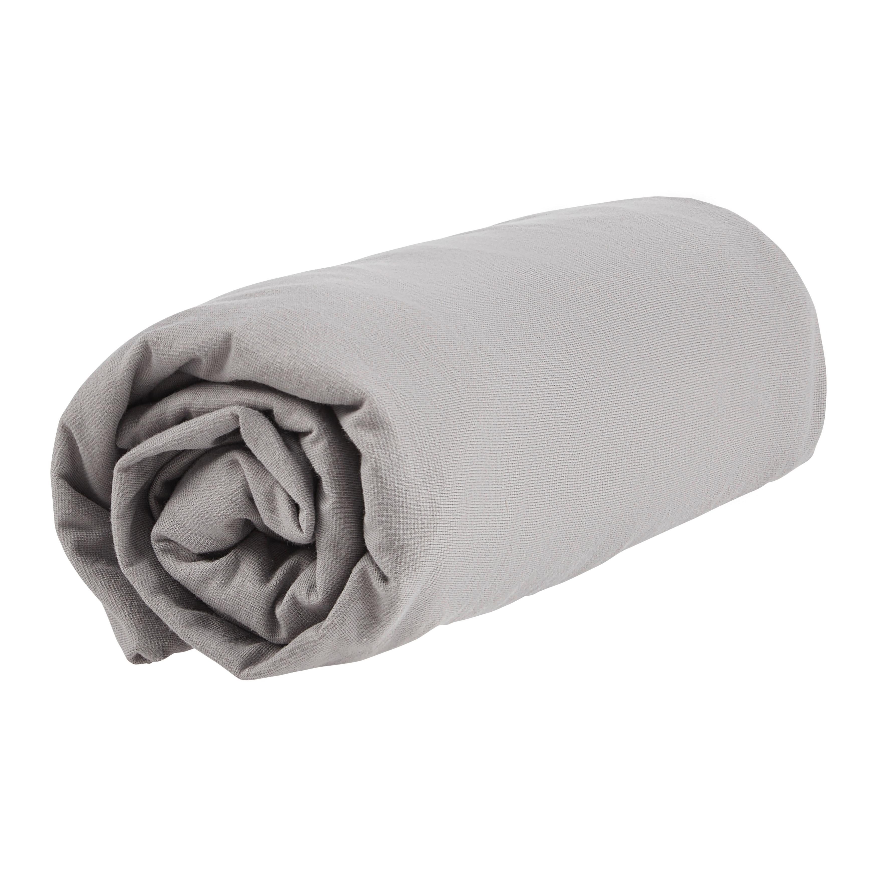 ELASTICKÉ PROSTĚRADLO PROMO - šedá, textil (100/200/30cm)