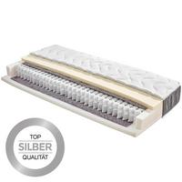 Taschenfederkernmatratze Timber, 120x200cm mittelfest - Weiß, Textil (120/200cm) - Primatex