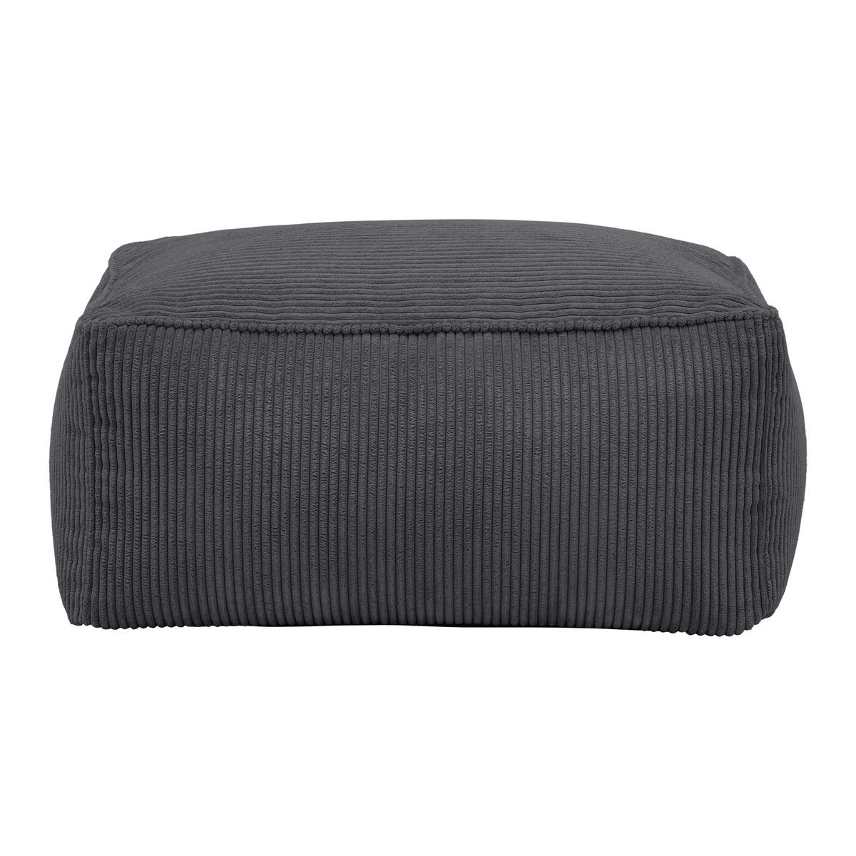 Taburetka CAROLINE, antracit.menčester, max. 80 kg - antracitová, Modern, textil (80/38/50cm) - Mömax