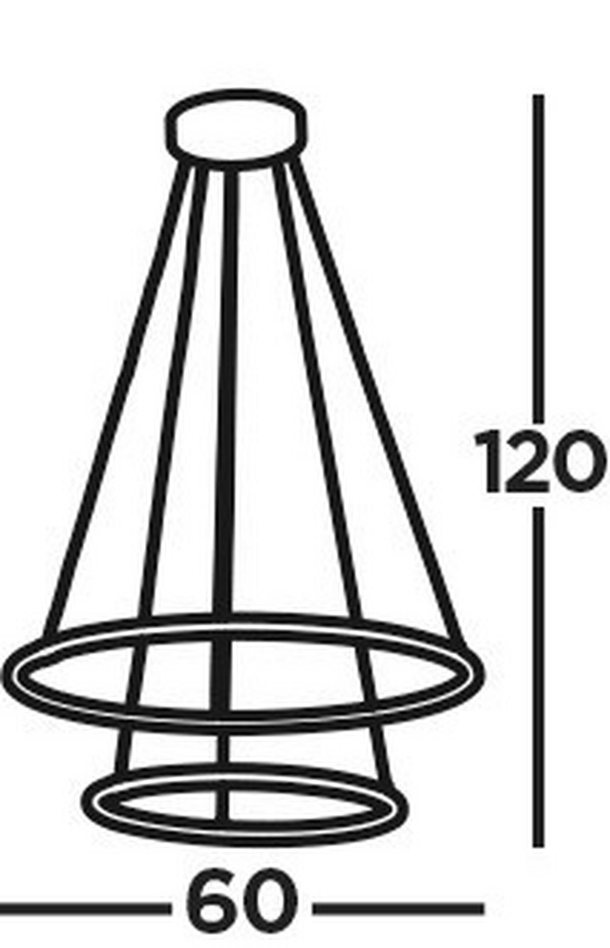 LED-Pendelleuchte 40176-2bk - Schwarz/Weiß, Design, Kunststoff/Metall (59/120cm)