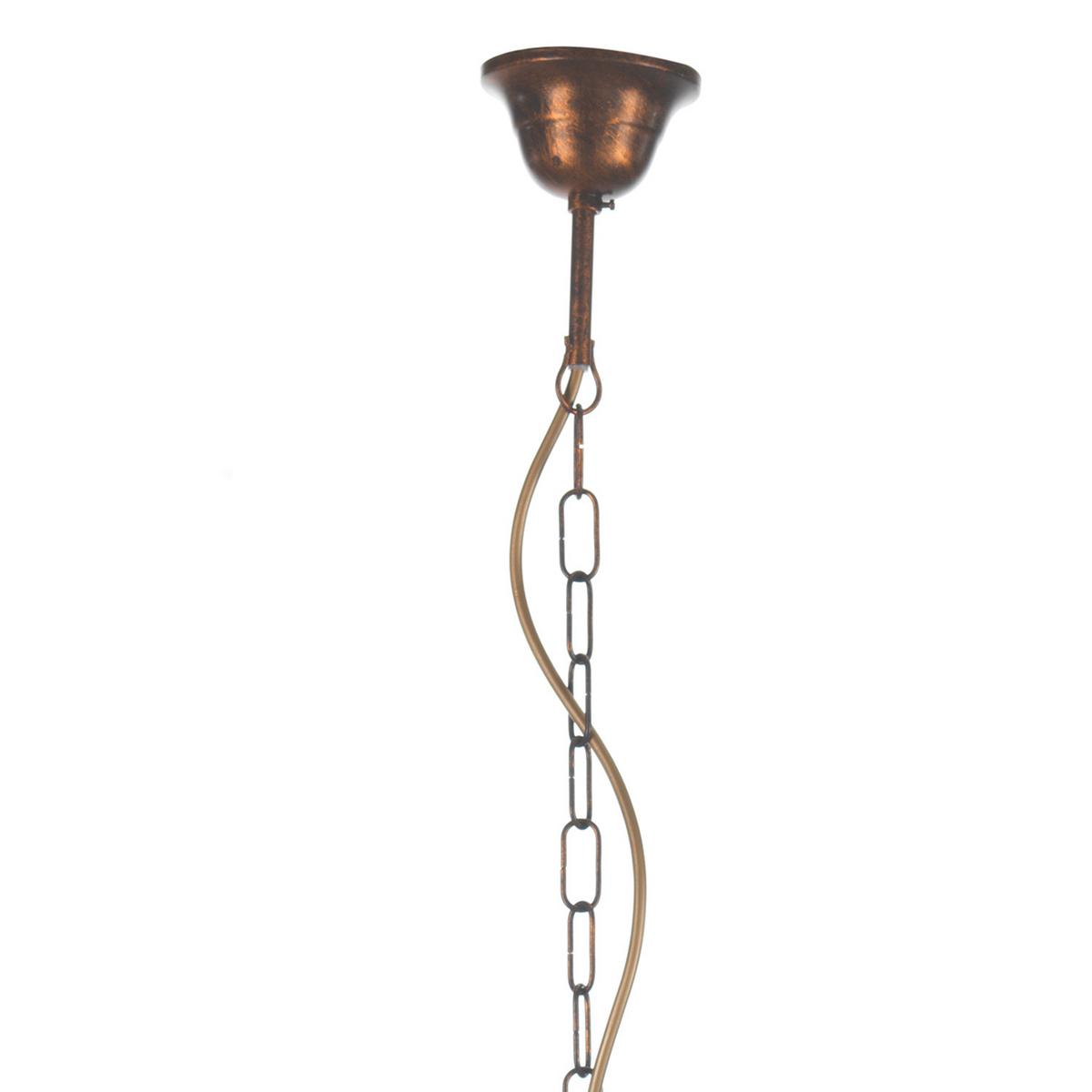 Kronleuchter 4236/5b - Bronzefarben, Basics, Metall (55/105cm)