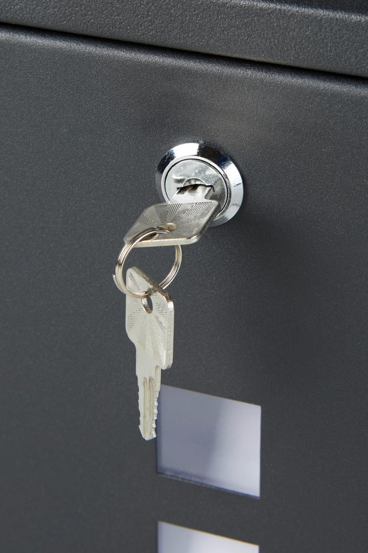 Briefkasten Anthrazit Robert Mit Sichtfenster - Anthrazit, Design, Metall (36/32,8/9,2cm) - Homezone