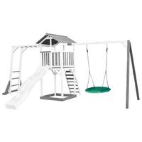 Spielturm A025.133.92 - Blau/Weiß, KONVENTIONELL, Holz (519/242/349cm) - Ambia Garden