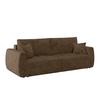 Schlafsofa Bali - Schwarz/Mokka, MODERN, Holz/Textil (245/74-90/104cm) - Luca Bessoni