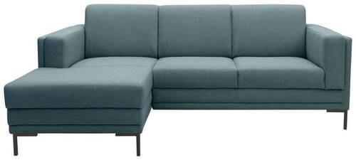 Ecksofa Looks Vii - Petrol/Schwarz, Design, Textil (214/146cm) - LOOKS by W.Joop
