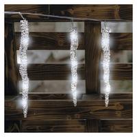 DEKORAČNÉ LED SVIETIDLO ICICLE 60LED - priehľadné, Design, kov/plast