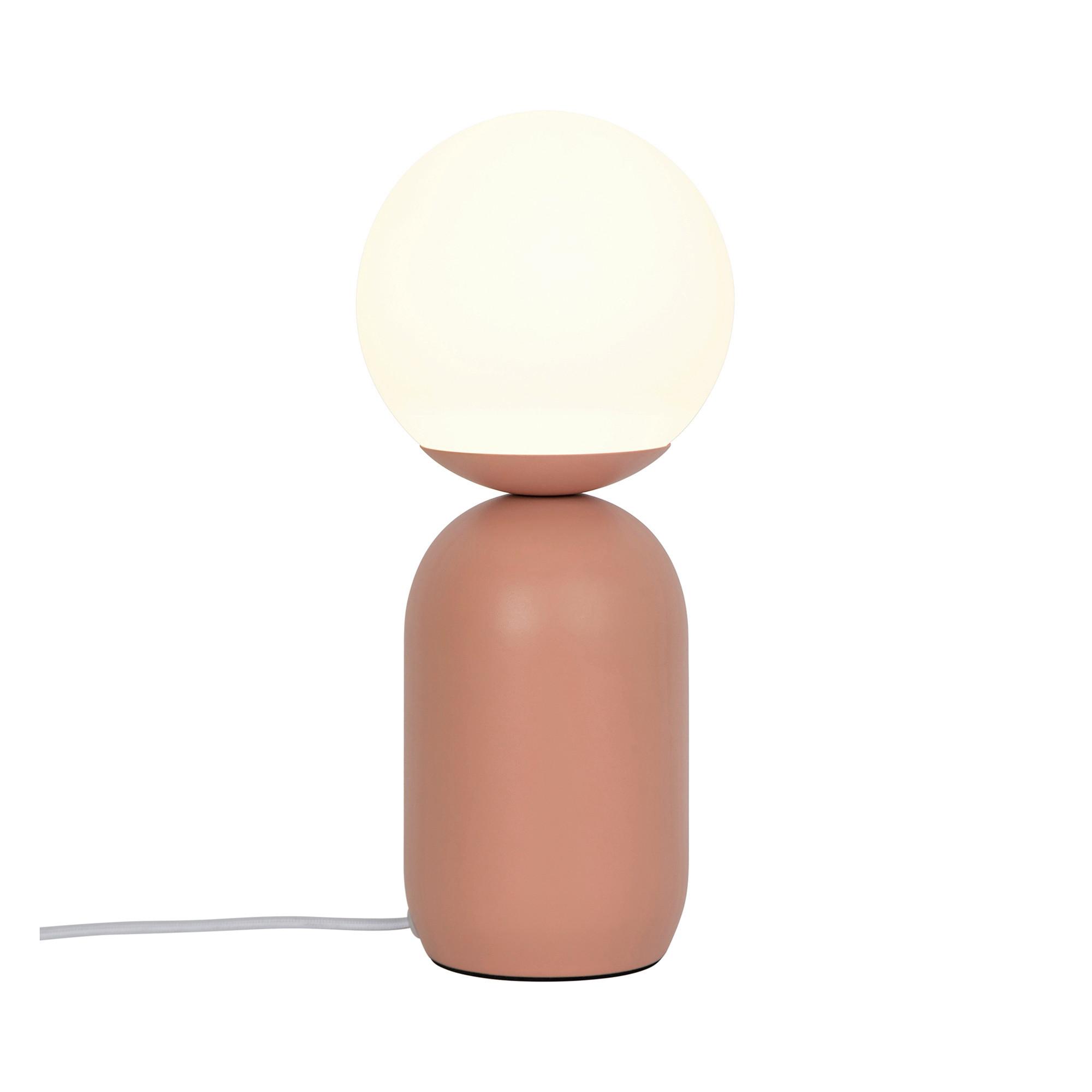 Tischleuchte Notti Terracotta D: 15 cm - Terracotta, Design, Glas/Metall (15/34,5cm) - Nordlux