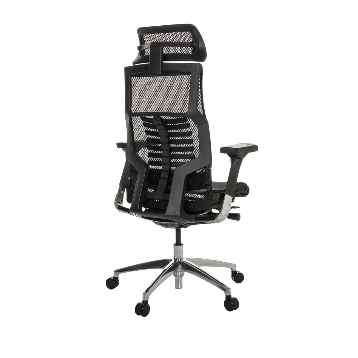 Drehstuhl Dynafit II - Silberfarben/Schwarz, Basics, Kunststoff/Textil (67/119-135/60cm) - MID.YOU