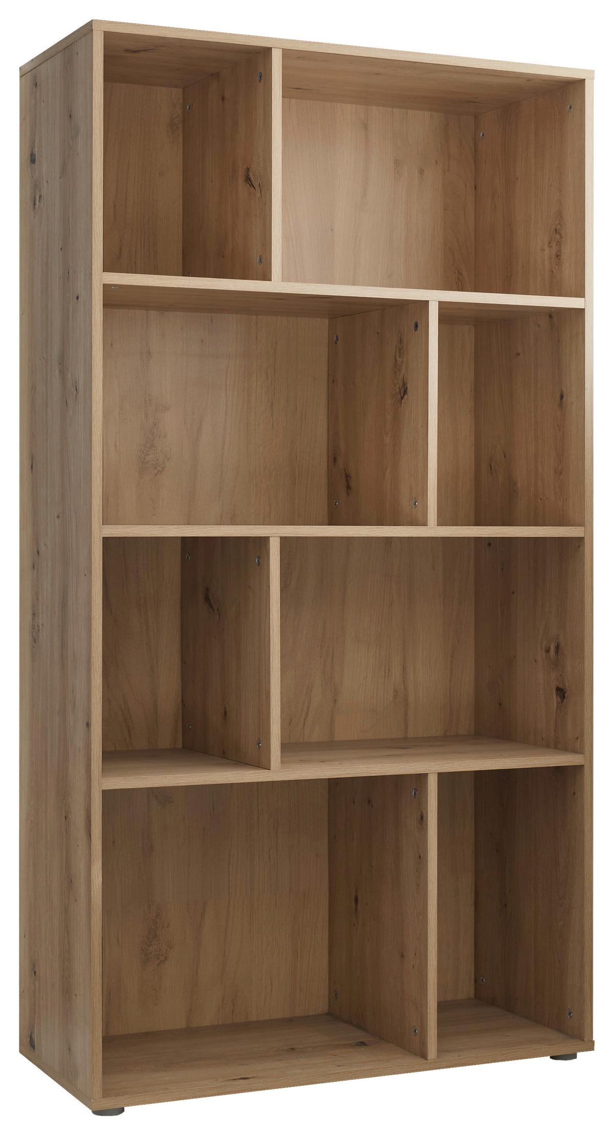 STOJACÍ REGÁL LIAM - dub artisan, Konventionell, kompozitné drevo (80/150/34cm)