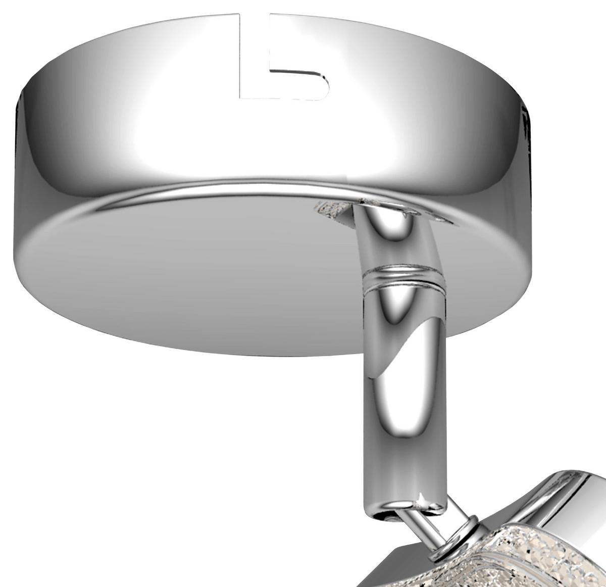 LED-Strahler Amelie 1-Flammig verstellbar Ø 14,5 cm - Chromfarben, MODERN, Kunststoff/Metall (9/14,5cm) - Luca Bessoni