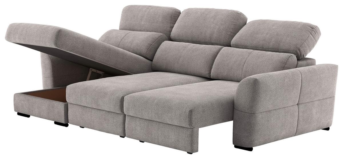 Ecksofa Meran, Taupe S: 216x262 Cm - Taupe, KONVENTIONELL, Textil (216/262cm) - MID.YOU