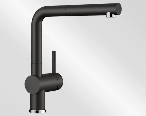 Küchenarmatur Linus-S - Schwarz, MODERN, Metall (28,4cm)