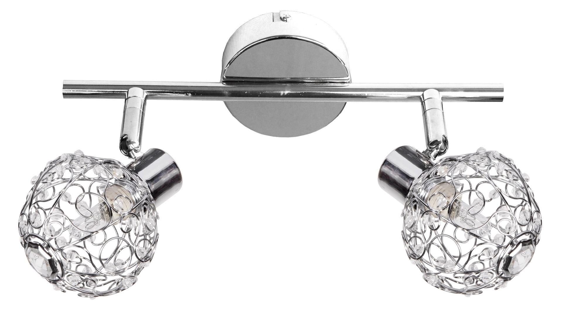 Strahler 92-13644 Collar - Chromfarben/Transparent, Design, Glas/Metall (27/8,5/17cm)